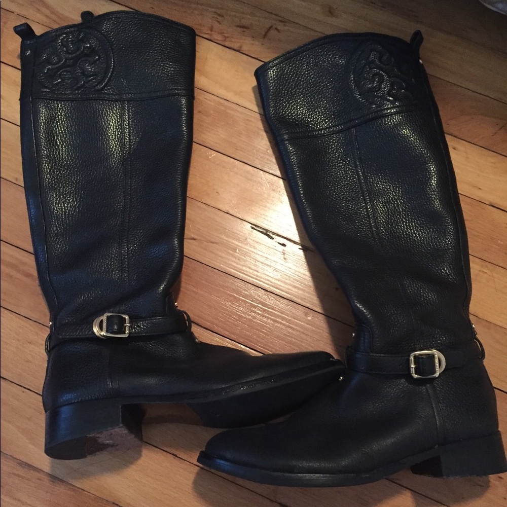 Tory Burch Marlene Riding Boot in Black Size 7!